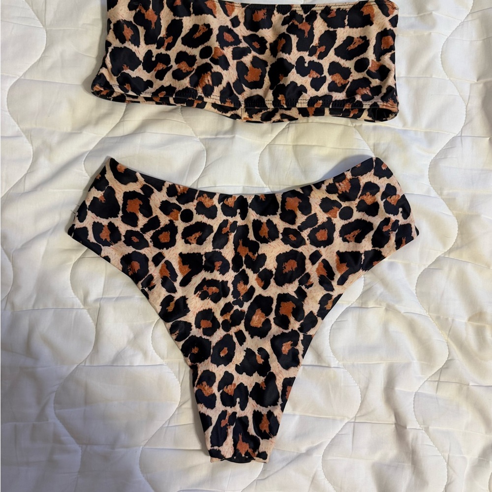 Leopard Print Bikini Set